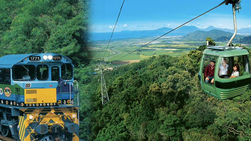 Join the team at Let’s go Cairns for a fantastic day trip exploring with the Skyrail Rainforest Cableway and the Kuranda Scenic Railway!